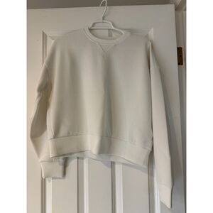 Women's Spanx Air Essentials Crewneck Sweatshirt Top in Powder Size Small